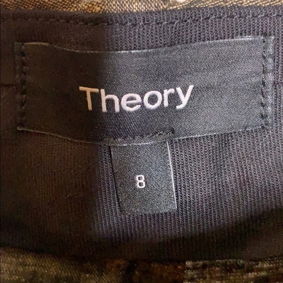 NWT Theory Tailored Trouser textured linen size-8 - Picture 3 of 4